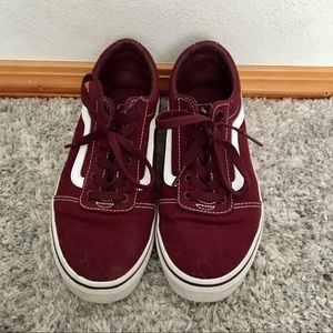 VANS maroon